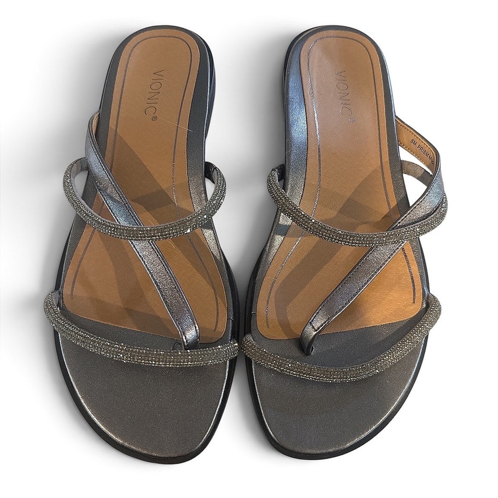 Vionic Rhinestone Strappy Sandals Size 8 - Picture 2 of 4